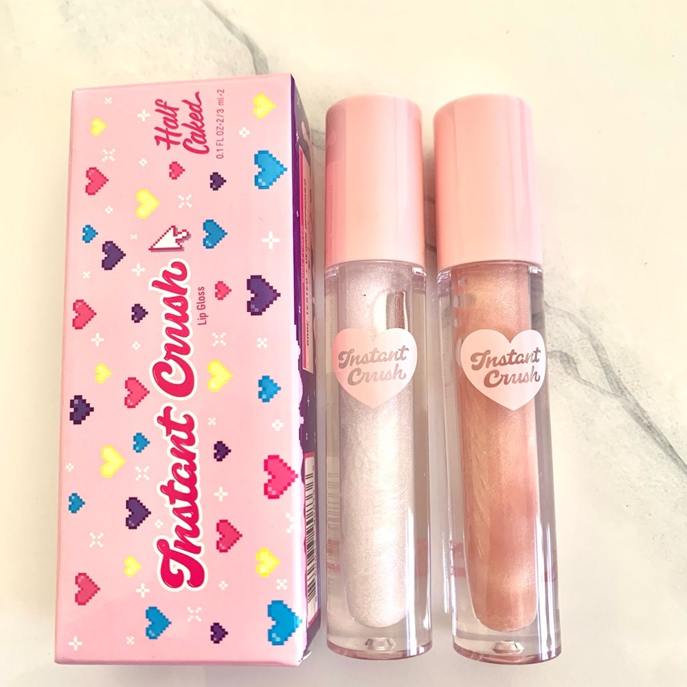 1HALF CAKED Instant Crush Lip Gloss Duo in Mezmerize & Crystal Baller